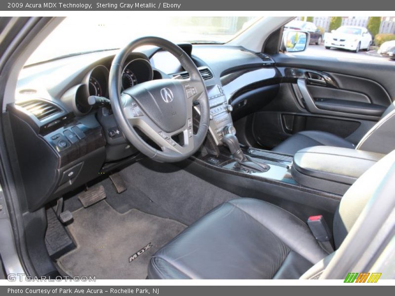 Sterling Gray Metallic / Ebony 2009 Acura MDX Technology