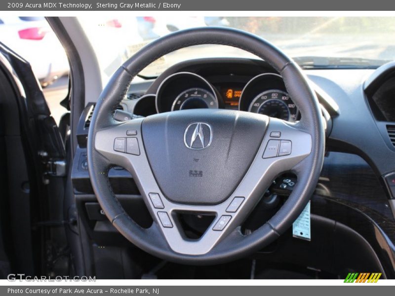 Sterling Gray Metallic / Ebony 2009 Acura MDX Technology