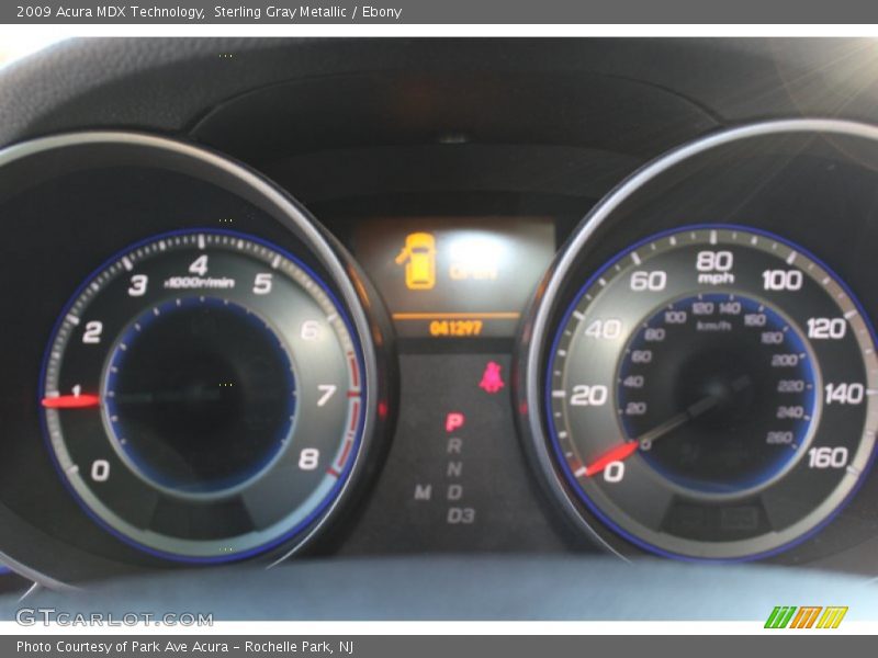 Sterling Gray Metallic / Ebony 2009 Acura MDX Technology