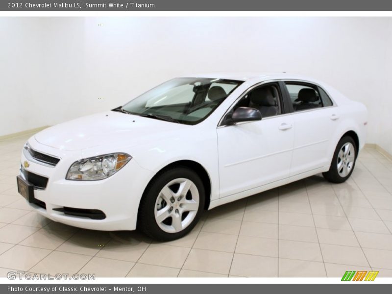 Summit White / Titanium 2012 Chevrolet Malibu LS