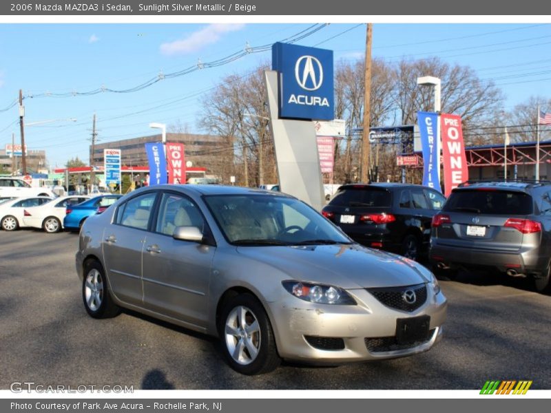 Sunlight Silver Metallic / Beige 2006 Mazda MAZDA3 i Sedan
