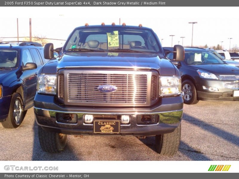 Dark Shadow Grey Metallic / Medium Flint 2005 Ford F350 Super Duty Lariat SuperCab 4x4