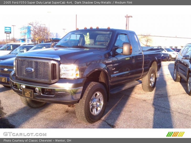 Dark Shadow Grey Metallic / Medium Flint 2005 Ford F350 Super Duty Lariat SuperCab 4x4