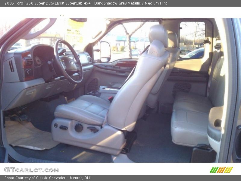 Dark Shadow Grey Metallic / Medium Flint 2005 Ford F350 Super Duty Lariat SuperCab 4x4