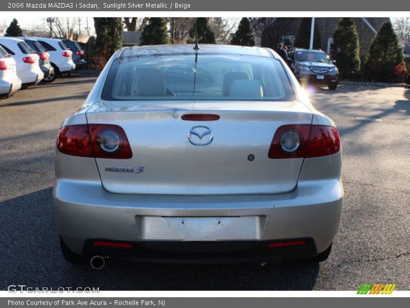 Sunlight Silver Metallic / Beige 2006 Mazda MAZDA3 i Sedan