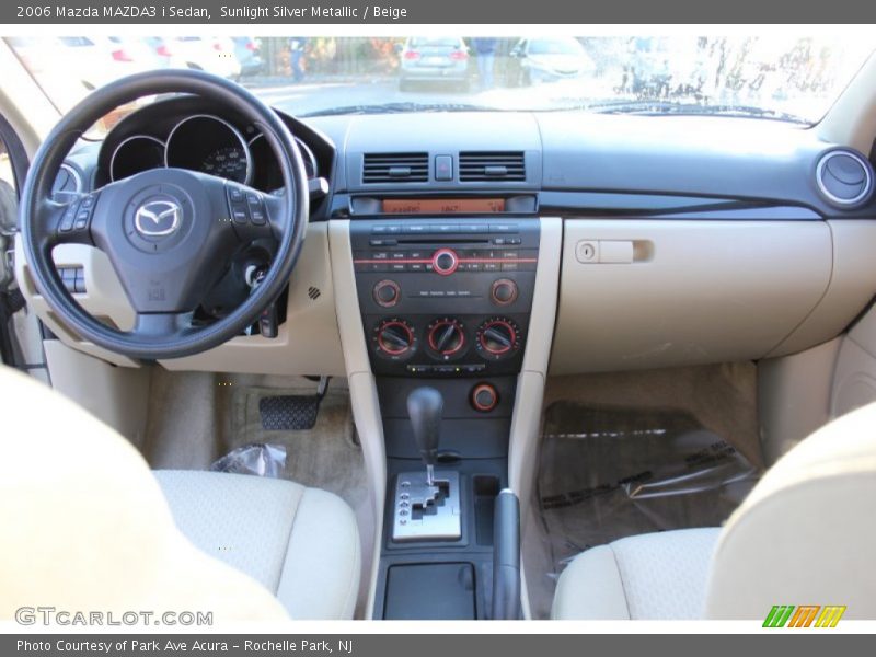 Sunlight Silver Metallic / Beige 2006 Mazda MAZDA3 i Sedan