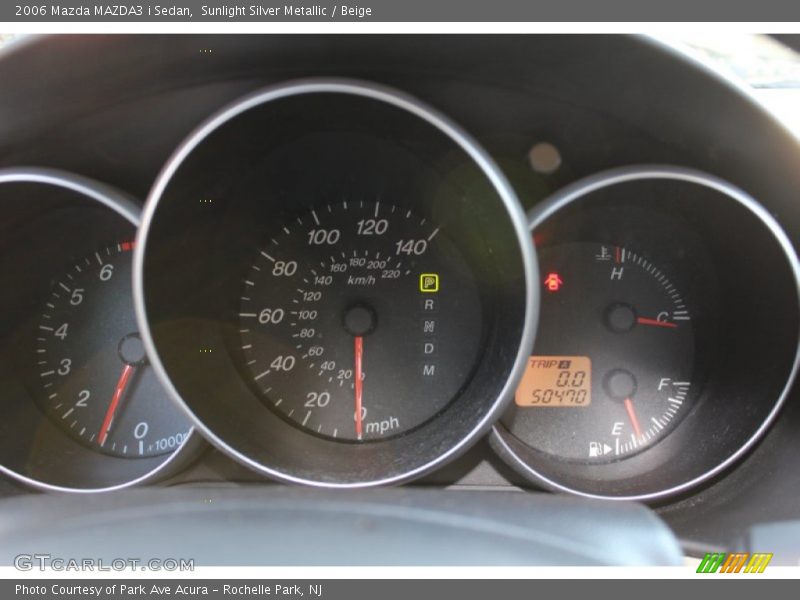 Sunlight Silver Metallic / Beige 2006 Mazda MAZDA3 i Sedan