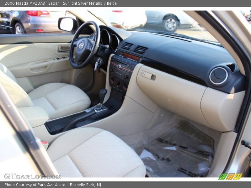 Sunlight Silver Metallic / Beige 2006 Mazda MAZDA3 i Sedan
