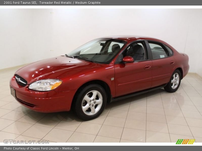 Toreador Red Metallic / Medium Graphite 2001 Ford Taurus SES