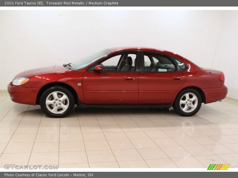 Toreador Red Metallic / Medium Graphite 2001 Ford Taurus SES