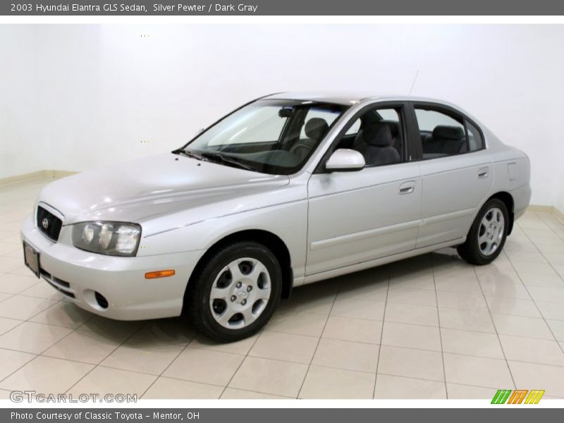 Silver Pewter / Dark Gray 2003 Hyundai Elantra GLS Sedan