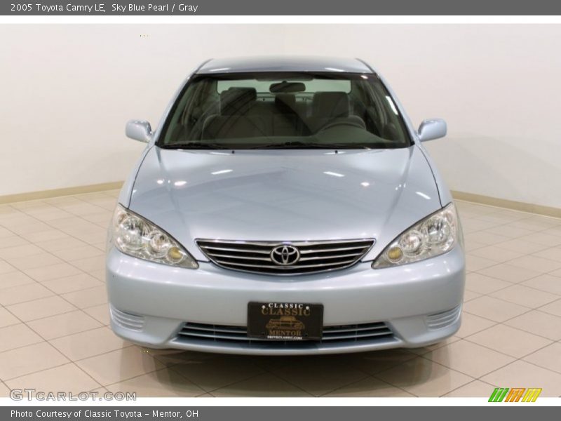 Sky Blue Pearl / Gray 2005 Toyota Camry LE