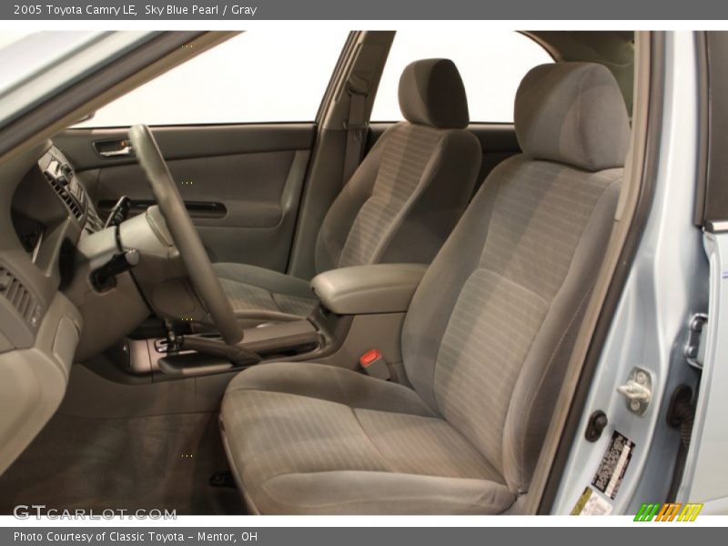 Sky Blue Pearl / Gray 2005 Toyota Camry LE