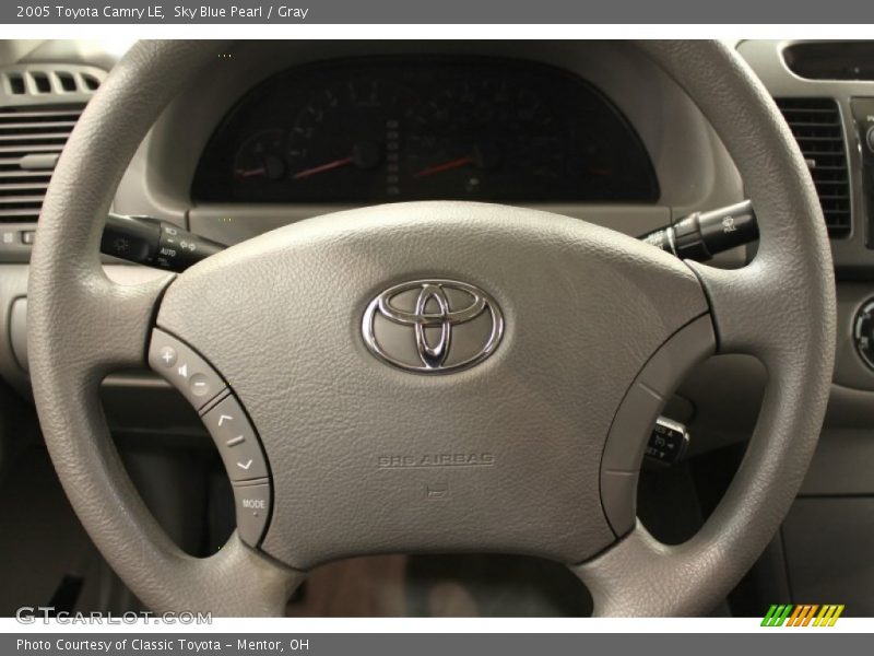 Sky Blue Pearl / Gray 2005 Toyota Camry LE