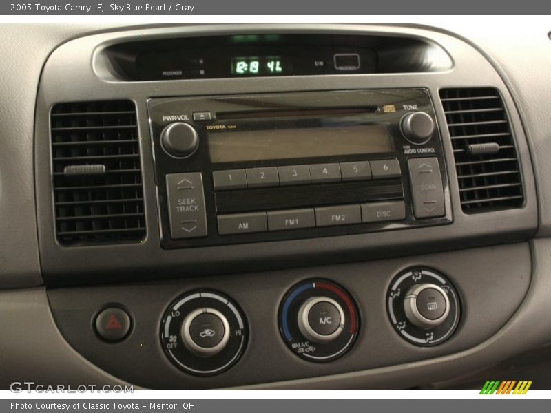 Sky Blue Pearl / Gray 2005 Toyota Camry LE