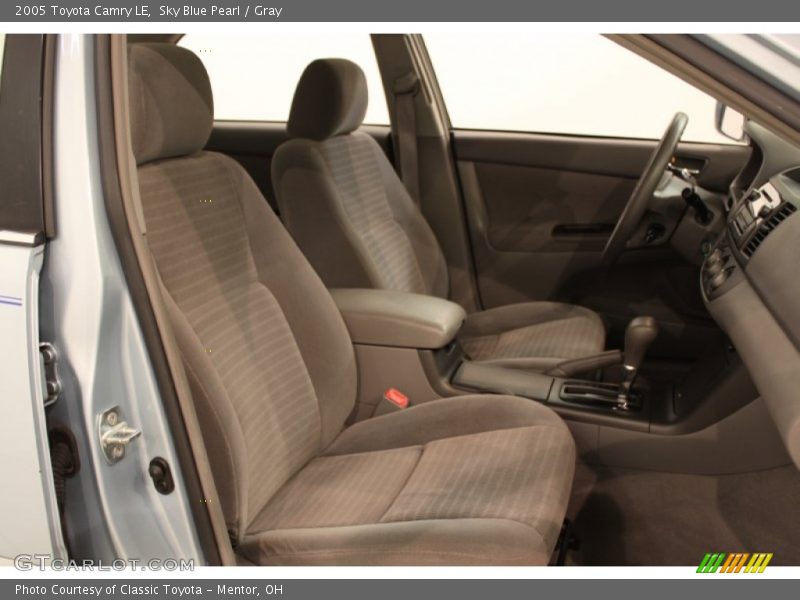 Sky Blue Pearl / Gray 2005 Toyota Camry LE