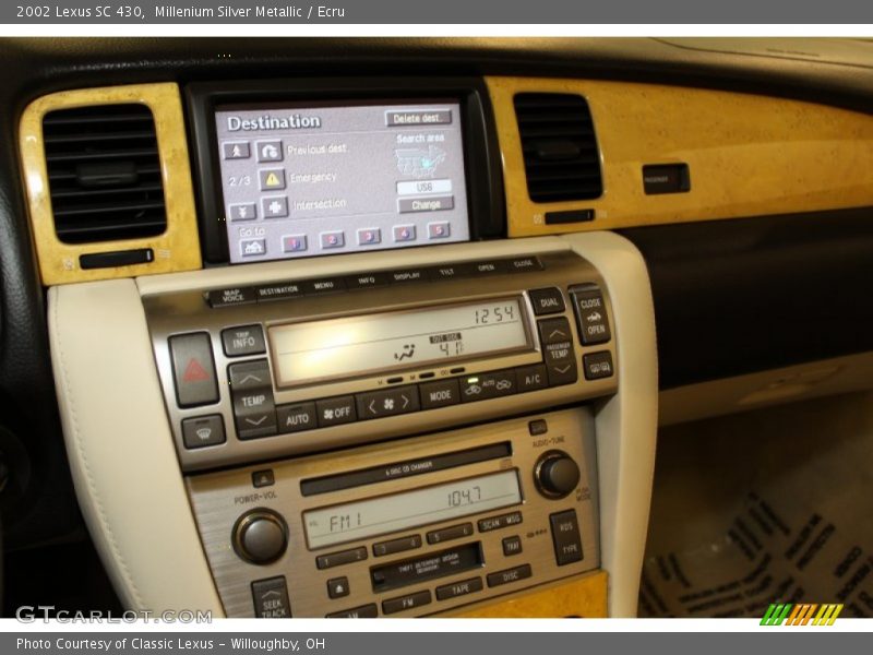 Millenium Silver Metallic / Ecru 2002 Lexus SC 430