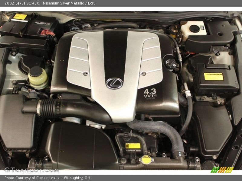  2002 SC 430 Engine - 4.3 Liter DOHC 32-Valve VVT-i V8