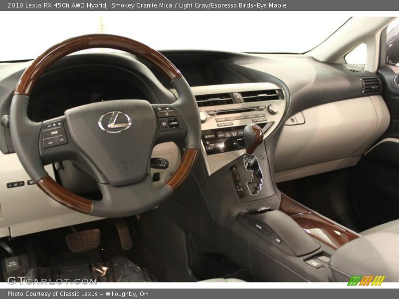 Smokey Granite Mica / Light Gray/Espresso Birds-Eye Maple 2010 Lexus RX 450h AWD Hybrid