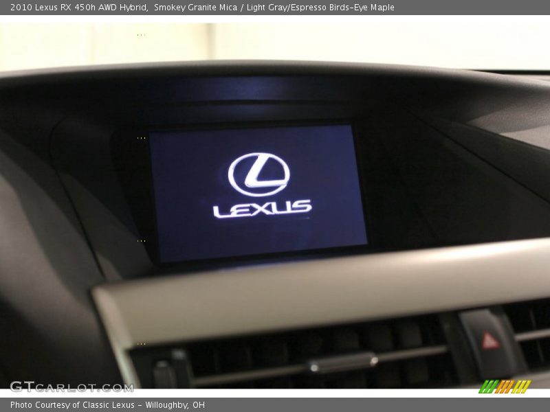 Smokey Granite Mica / Light Gray/Espresso Birds-Eye Maple 2010 Lexus RX 450h AWD Hybrid