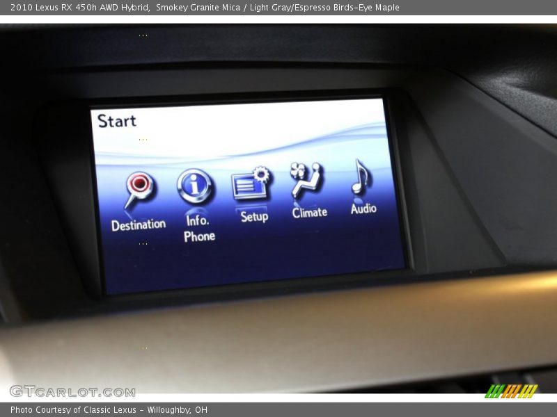 Smokey Granite Mica / Light Gray/Espresso Birds-Eye Maple 2010 Lexus RX 450h AWD Hybrid