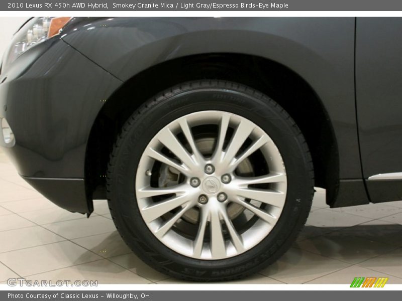 Smokey Granite Mica / Light Gray/Espresso Birds-Eye Maple 2010 Lexus RX 450h AWD Hybrid