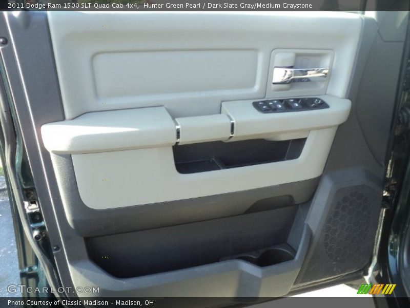 Hunter Green Pearl / Dark Slate Gray/Medium Graystone 2011 Dodge Ram 1500 SLT Quad Cab 4x4