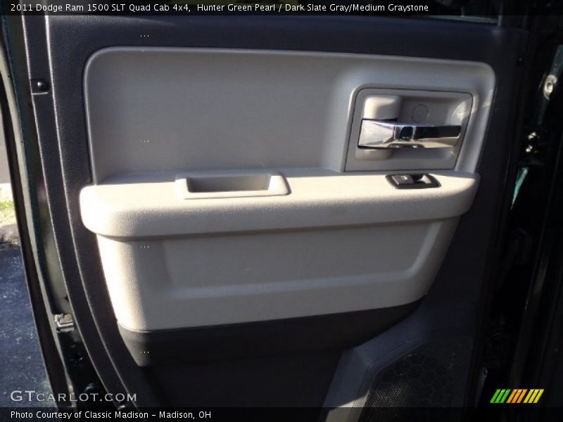 Hunter Green Pearl / Dark Slate Gray/Medium Graystone 2011 Dodge Ram 1500 SLT Quad Cab 4x4