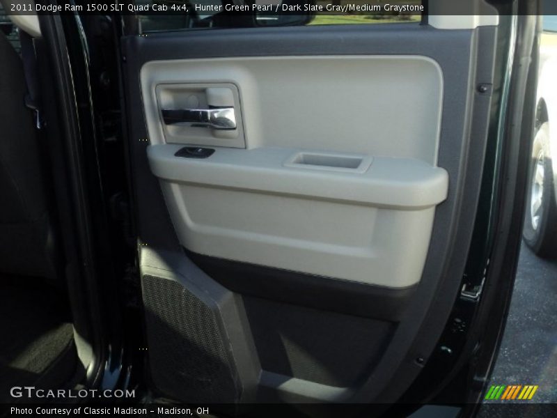 Hunter Green Pearl / Dark Slate Gray/Medium Graystone 2011 Dodge Ram 1500 SLT Quad Cab 4x4