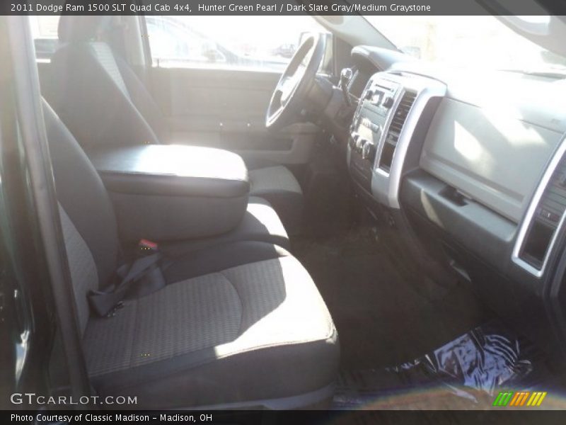 Hunter Green Pearl / Dark Slate Gray/Medium Graystone 2011 Dodge Ram 1500 SLT Quad Cab 4x4