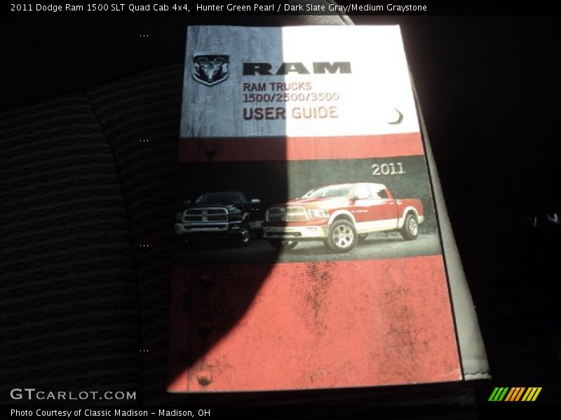 Hunter Green Pearl / Dark Slate Gray/Medium Graystone 2011 Dodge Ram 1500 SLT Quad Cab 4x4