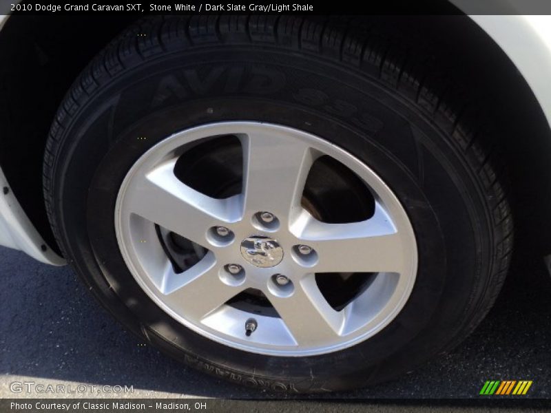 Stone White / Dark Slate Gray/Light Shale 2010 Dodge Grand Caravan SXT