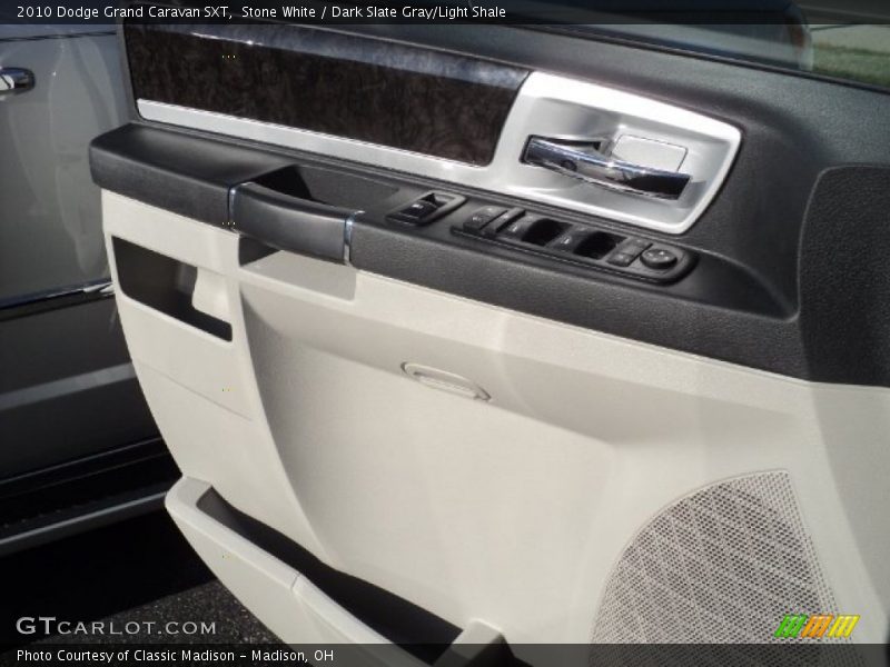 Stone White / Dark Slate Gray/Light Shale 2010 Dodge Grand Caravan SXT