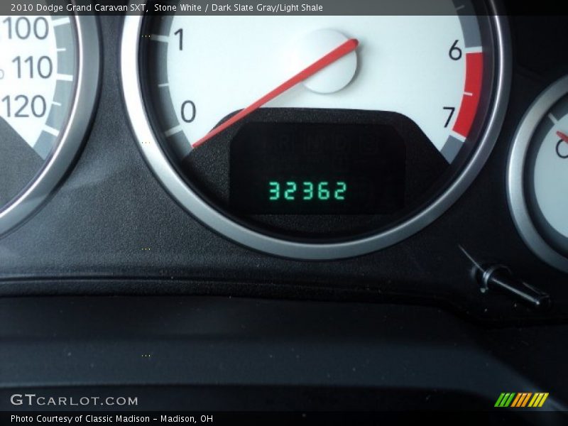Stone White / Dark Slate Gray/Light Shale 2010 Dodge Grand Caravan SXT