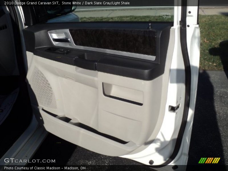 Stone White / Dark Slate Gray/Light Shale 2010 Dodge Grand Caravan SXT