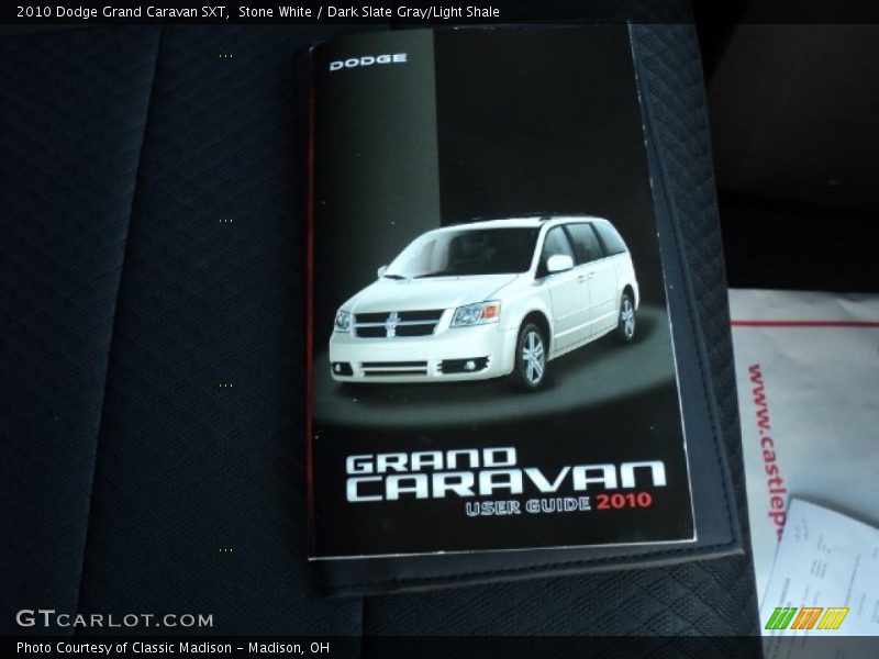 Stone White / Dark Slate Gray/Light Shale 2010 Dodge Grand Caravan SXT