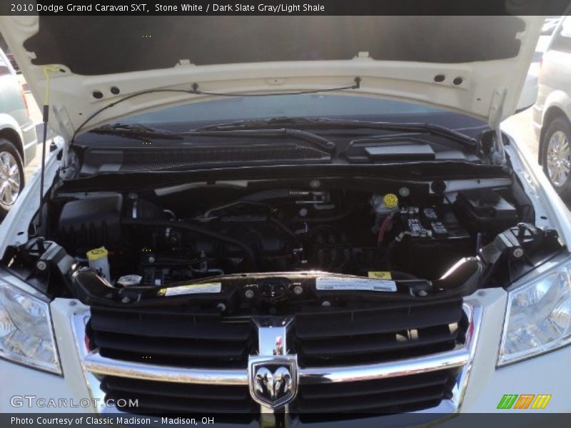 Stone White / Dark Slate Gray/Light Shale 2010 Dodge Grand Caravan SXT
