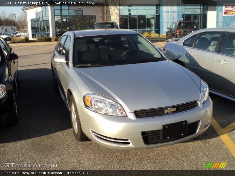 Silver Ice Metallic / Ebony 2011 Chevrolet Impala LS