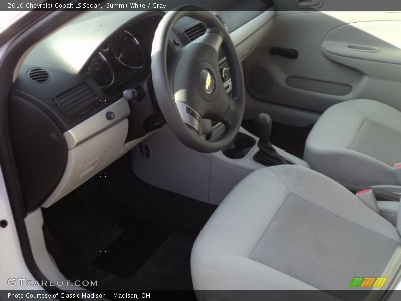 Summit White / Gray 2010 Chevrolet Cobalt LS Sedan