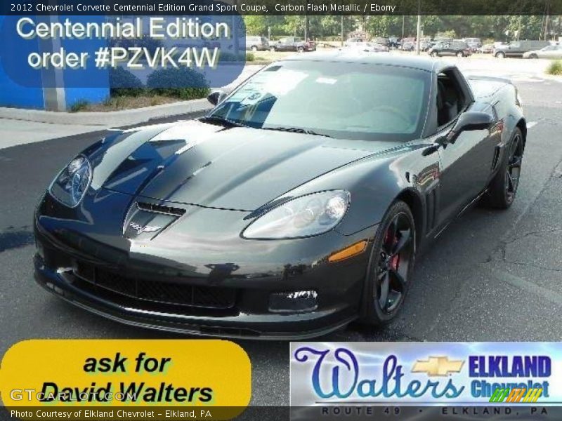 Carbon Flash Metallic / Ebony 2012 Chevrolet Corvette Centennial Edition Grand Sport Coupe