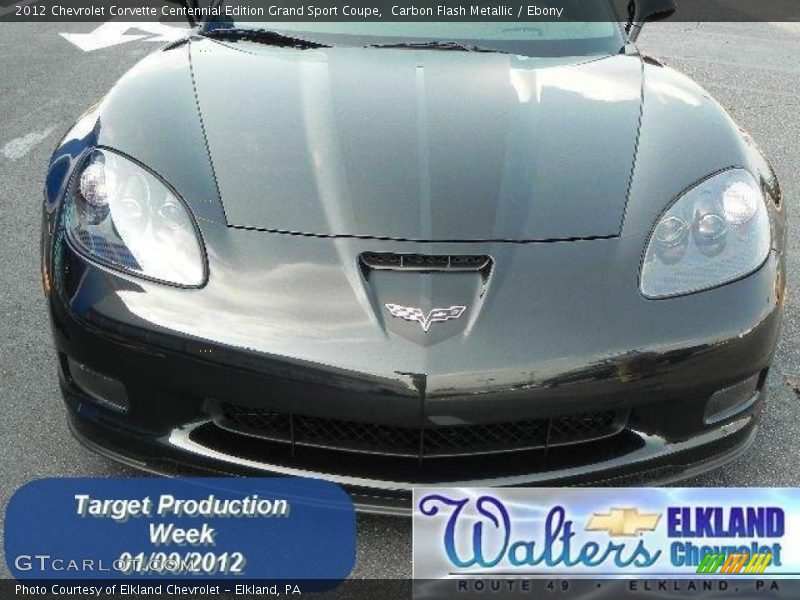 Carbon Flash Metallic / Ebony 2012 Chevrolet Corvette Centennial Edition Grand Sport Coupe