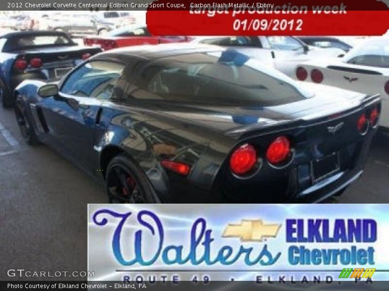 Carbon Flash Metallic / Ebony 2012 Chevrolet Corvette Centennial Edition Grand Sport Coupe