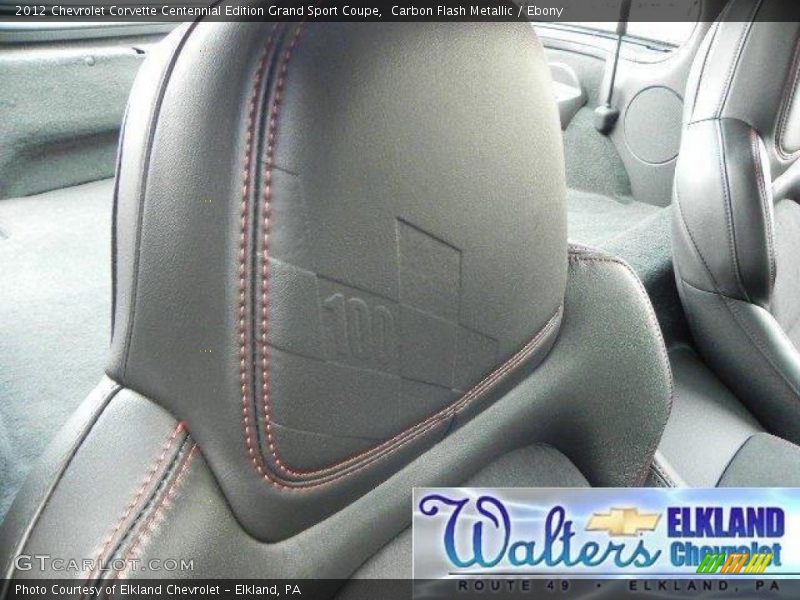 Carbon Flash Metallic / Ebony 2012 Chevrolet Corvette Centennial Edition Grand Sport Coupe