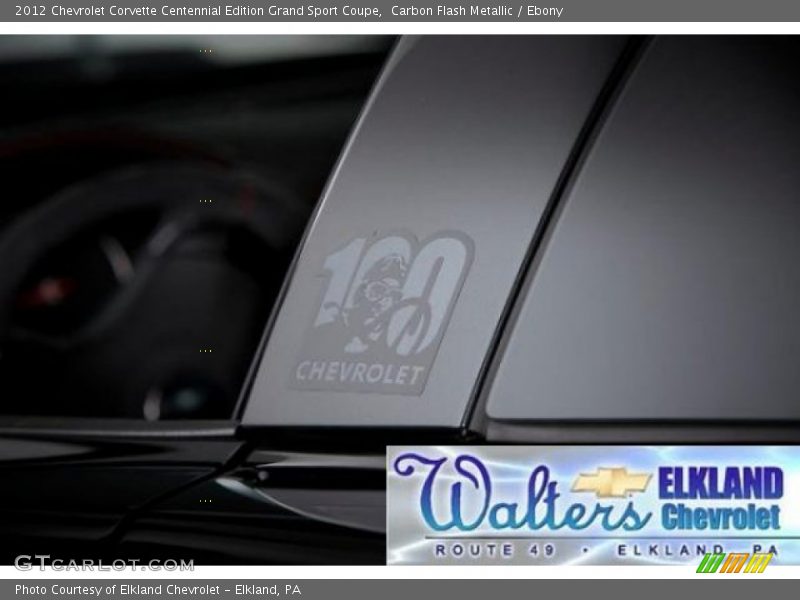 Carbon Flash Metallic / Ebony 2012 Chevrolet Corvette Centennial Edition Grand Sport Coupe