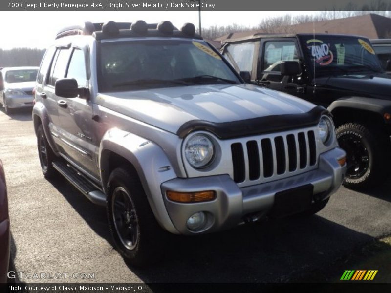 Bright Silver Metallic / Dark Slate Gray 2003 Jeep Liberty Renegade 4x4
