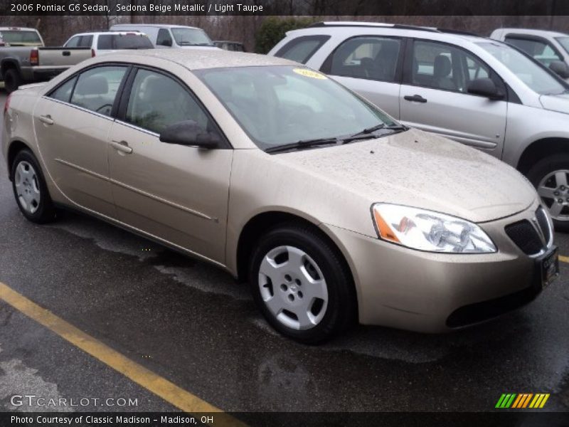 Sedona Beige Metallic / Light Taupe 2006 Pontiac G6 Sedan