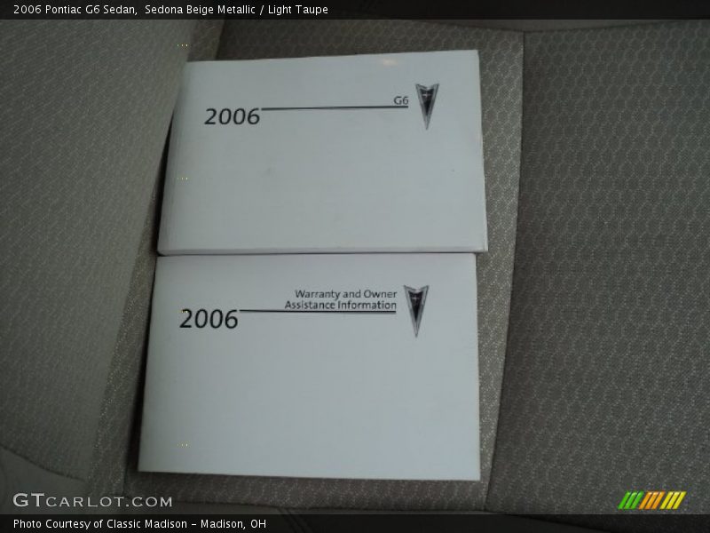 Sedona Beige Metallic / Light Taupe 2006 Pontiac G6 Sedan