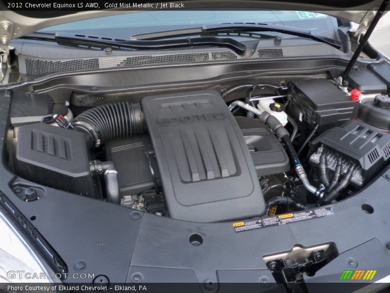 Gold Mist Metallic / Jet Black 2012 Chevrolet Equinox LS AWD