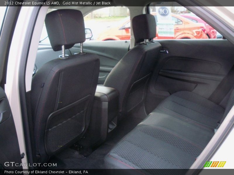 Gold Mist Metallic / Jet Black 2012 Chevrolet Equinox LS AWD