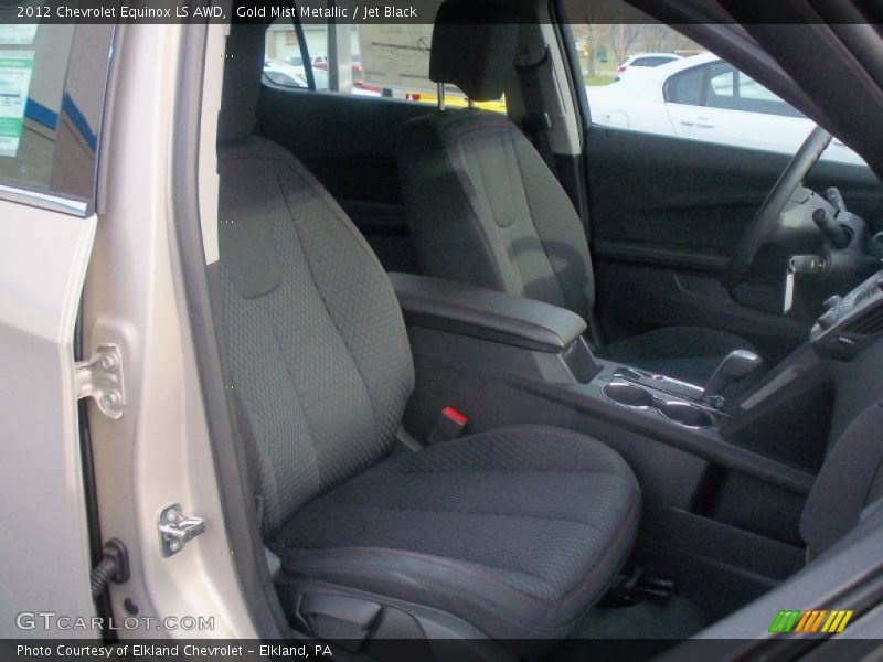 Gold Mist Metallic / Jet Black 2012 Chevrolet Equinox LS AWD
